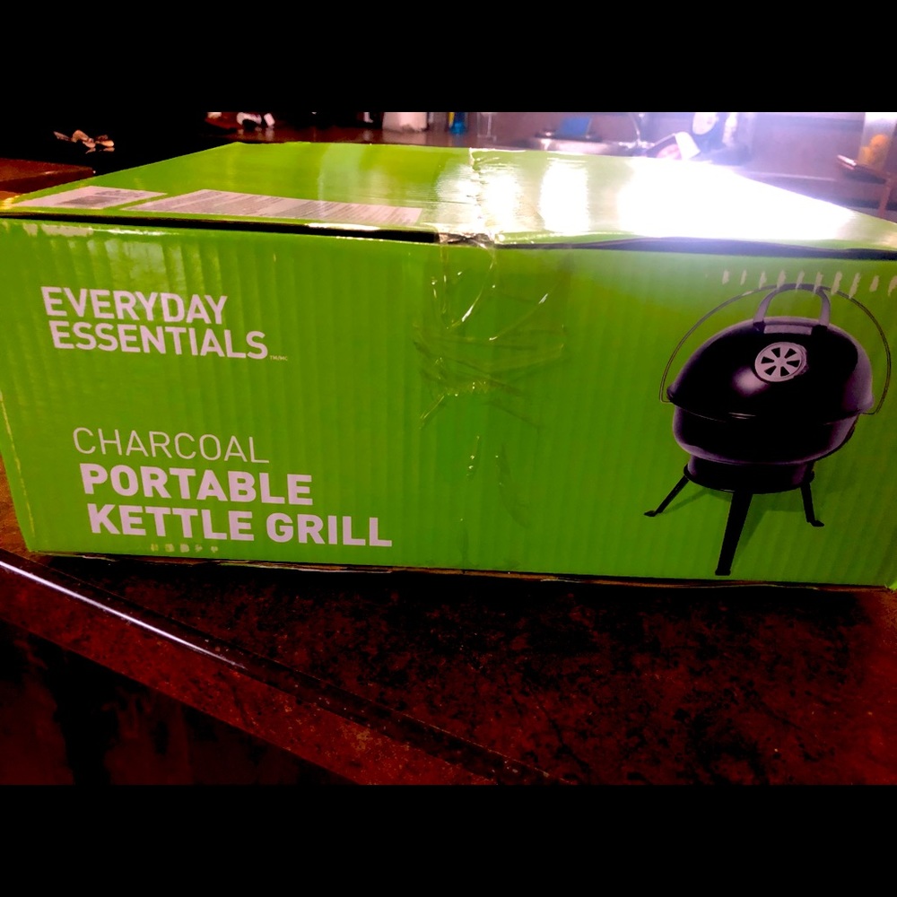 Everyday Essentials Charcoal Portable Kettle Grill